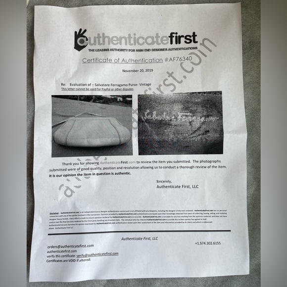 Salvatore Ferragamo 100% Leather Bag Off White Shoulder Bag Hinged Purse Vtg COA - Picture 4 of 17